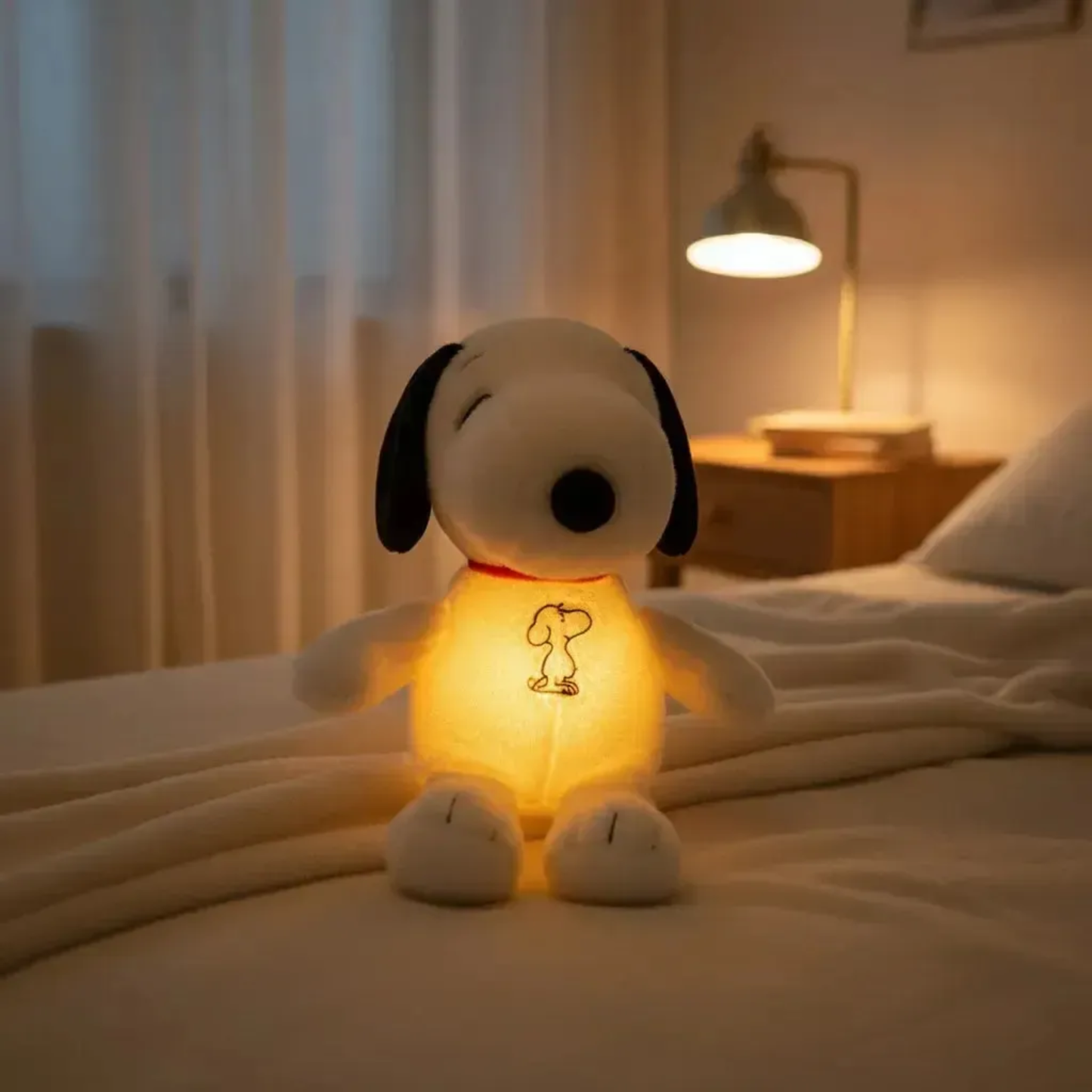 peluche de snoopy respirable calmante
